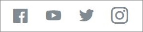 Das Logo von Facebook ist ein kleines f. Youtube hat ein Play-Symbol als Logo, Twitter einen kleinen Vogel und instagram eine Art Kamera.