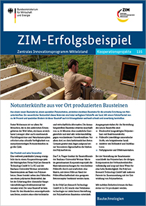 Cover der Publikation: ZIM-Erfolgsbeispiel