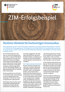 Cover der Publikation: ZIM-Erfolgsbeispiel 197