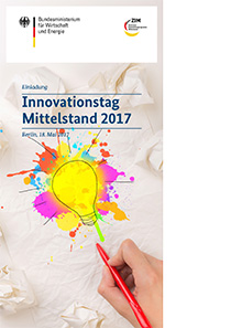 Cover des Einladungsflyers zum Innovationstag Mittelstand 2017