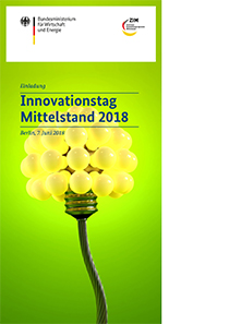 Cover des Einladungsflyers zum Innovationstag Mittelstand 2018