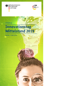 Cover des Einladungsflyers zum Innovationstag Mittelstand 2019