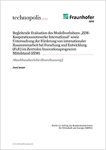 Evaluation des Modellvorhabens „ZIM Kooperationsnetzwerke International"