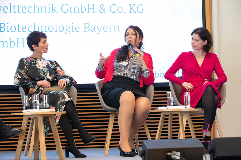 Madeleine Wehle, Birgit Lewandowski, Carmen Heidecke auf der ZIM-Netzwerktagung 2018